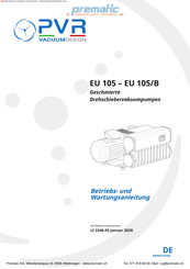 PVR EU 105/B Betriebs- Und Wartungsanleitung