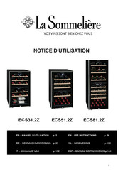 La Sommeliere ECS81 2Z Serie Gebrauchsanweisung