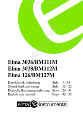 Elma Instruments Elma 3036 Bedienungsanleitung