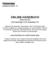Toshiba 32W134 DG Serie Online-Handbuch