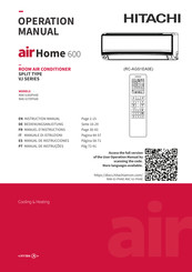 Hitachi air Home 600 VJ-Serie Bedienungsanleitung