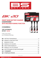 BS Charger BK 20 Benutzerhandbuch