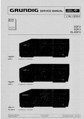 Grundig Fine Arts CCF 3 Service Manual