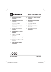 EINHELL TE-AC 110/6 Silent Plus Originalbetriebsanleitung