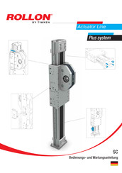 Timken ROLLON Actuator Line Plus system Bedienungs- Und Wartungsanleitung