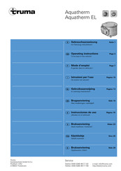Truma Aquatherm Gebrauchsanweisung