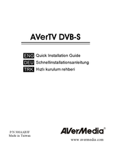 Avermedia AVerTV DVB-S Schnellinstallationsanleitung