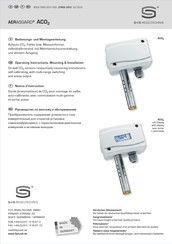 S+S REGELTECHNIK AERASGARD ACO2 Bedienungs- Und Montageanleitung