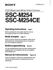 Sony SSC-M254 Bedienungsanleitung