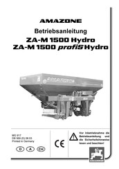 Amazone ZA-M 1500 Profis Bedienungsanleitung