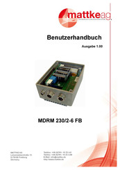 mattke MDRM 230/2-6 FB Benutzerhandbuch
