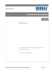 BBH SMX-PXV/2-Serie Installationshandbuch