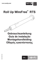 SOMFY Roll Up WireFree RTS Gebrauchsanleitung