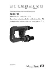Endress+Hauser Kit CSF48 Einbauanleitung