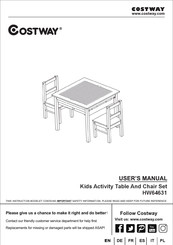 Costway 95834120 Handbuch