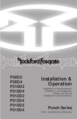 Rockford Fosgate Punch P312D2 Einbau Und Betrieb