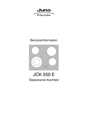 Electrolux JUNO JCK 550 E Benutzerinformation