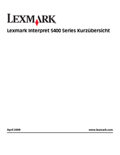 Lexmark Interpret S400 Serie Kurzübersicht