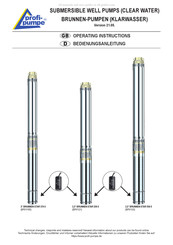 profi-pumpe BP011105 Bedienungsanleitung