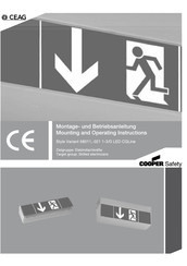 cooper safety GEAG Style Variant 58021 LED CGLine Montage- Und Betriebsanleitung