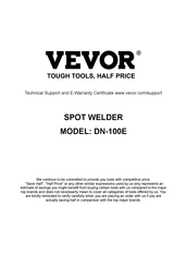 VEVOR DN-100E Bedienungsanleitung