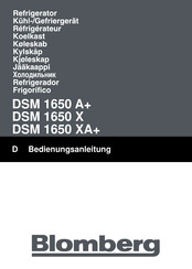 Blomberg DSM 1650 X Bedienungsanleitung
