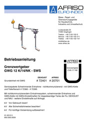 AFRISO EURO-INDEX GWG 12 K/14/NK-SWS Betriebsanleitung
