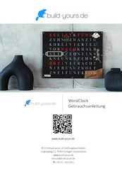 build-yours Wordclock Gebrauchsanleitung