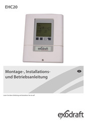 Exodraft EHC20 Installation Und Betriebsanleitung
