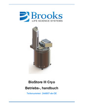 Brooks BioStore III Cryo Betriebshandbuch