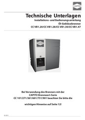 CAPITO CC VB1.47 Installations- Und Bedienungsanleitung