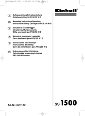 EINHELL 43.111.52 Aufbauanleitung / Betriebsanleitung