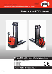 Schefer EGV Premium Original-Betriebs- Und Wartungsanleitung