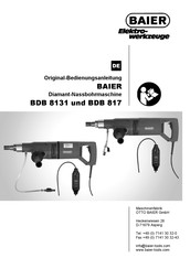 Baier BDB 817 Original Bedienungsanleitung