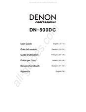 Denon Professional DN-500DC Benutzerhandbuch