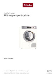 Miele PDR 508 HP Installationsplan