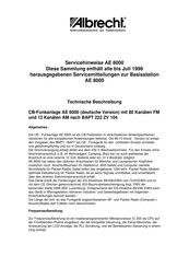Albrecht AE 8000 Servicehinweise