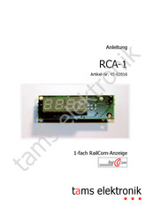 Tams Elektronik RCA-1 Anleitung