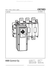 ABB OEMO 202 Bedienungsanleitung