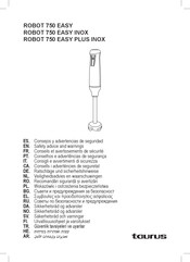 Taurus ROBOT 750 EASY PLUS INOX Ratschläge Und Sicherheitshinweise
