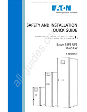 Eaton 93PS Sicherheits- Und Installationshinweise