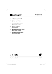 EINHELL TC-CS 1400 Originalbetriebsanleitung