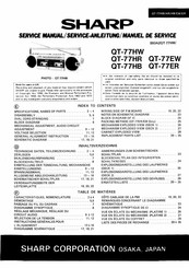 Sharp QT-77HW Serviceanleitung