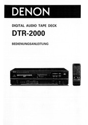 Denon DTR-2000 Bedienungsanleitung