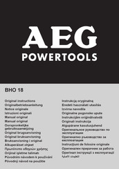 AEG BHO 18 Originalbetriebsanleitung