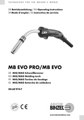 Abicor Binzel MB EVO PRO Betriebsanleitung