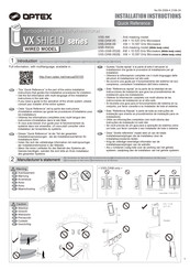 Optex VX Serie Installationsanleitung