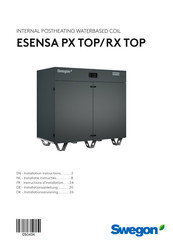 Swegon ESENSA PX TOP Installationsanleitung