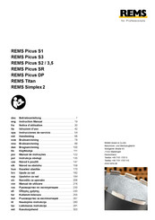REMS 180012 R220 Betriebsanleitung