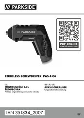 Parkside PAS 4 C4 Originalbetriebsanleitung